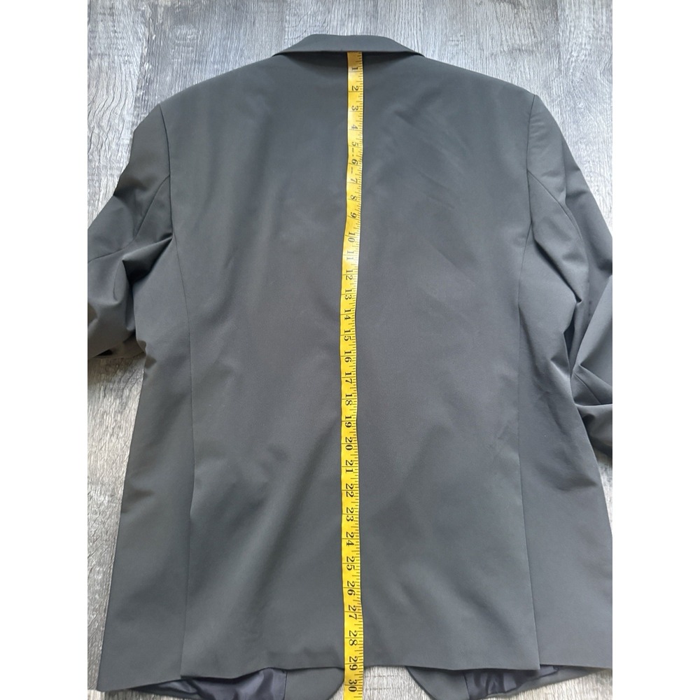 NEW Zara Blazer Sports Coat Jacket Lined Mens Size 44 Charcoal Gray - Picture 12 of 16